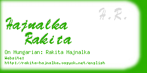 hajnalka rakita business card